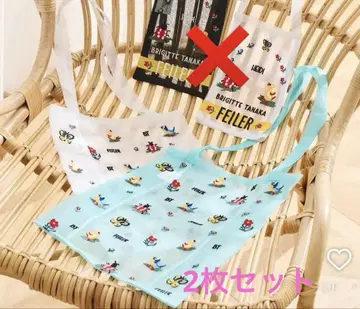 브리짓 타나카 페일러 콜라보 토트 블루 화이트 2개 세트