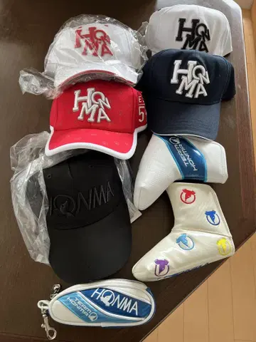HONMA 혼마 캡 5개 퍼터 커버 볼 케이스