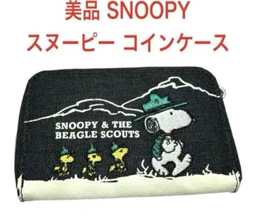 미품 스누피 SNOOPY 코인 케이스 소액 지갑 카드 케이스 패스 케이스