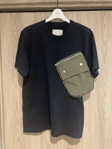 sacai 티셔츠 네이비 사이즈 3 사이드 버튼