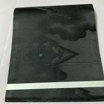 블랙 꽃무늬 구름 무늬 헤코오비