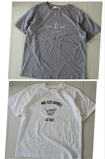 UNITED ARROWS 애로우즈 미사용 티셔츠 2매 세트 고양이