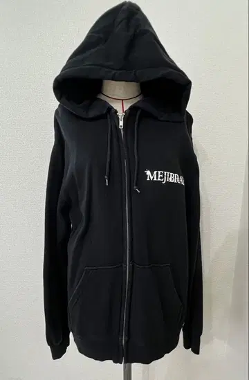 MEJIBRAY 후드 부착 후드티 블랙