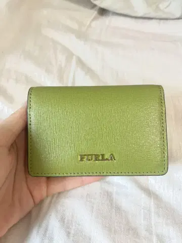 FURLA 그린 가죽 카드 케이스