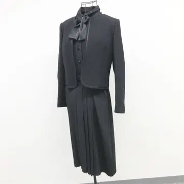 도쿄 소와 상복 정장 재킷 원피스 M 블랙 정장 플리츠
