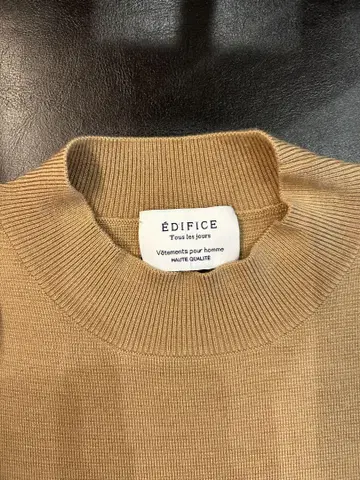 EDIFICE 캐멀 니트 울 혼방