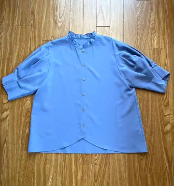 Lui Chantant 루이 샹탕 반소매 블라우스 퍼플