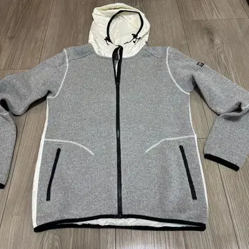 후드 그레이 자켓