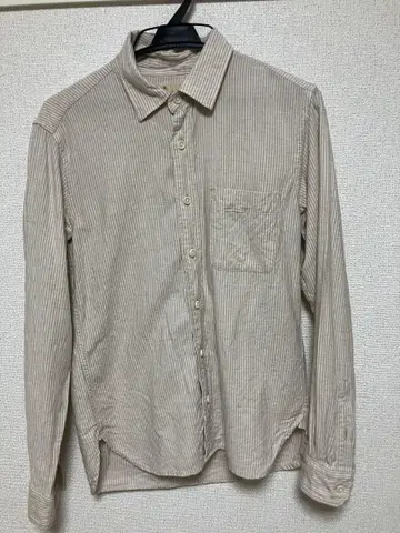 JAPAN BLUE JEANS 스트라이프 셔츠 아이보리, 베이지 계열