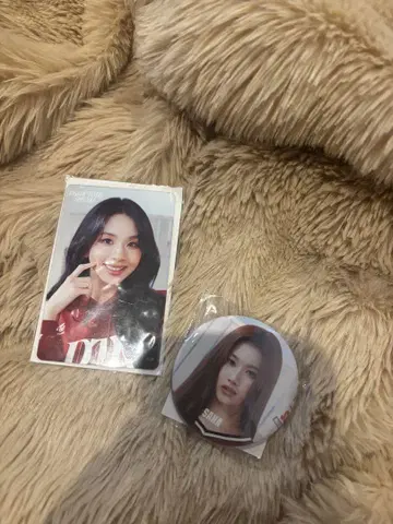 TWICE 채영 사나 트레이딩 카드 캔배지