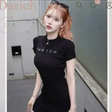 다리치 반지퍼 리브 니트 미니 원피스