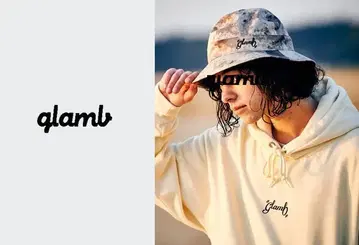 새상품급 glamb 그램 GB0223-CP05 스핑 로고 버킷햇
