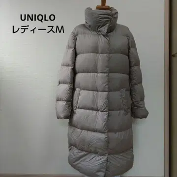 유니클로 다운 재킷 여성용 M 사이즈 그레이 다운 코트