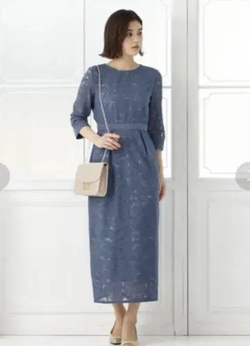 aimer 에메 드레스 결혼식 블루 롱