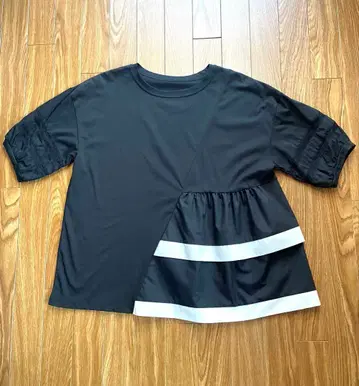 Lui Chantant 루이샨탄 반팔 T셔츠 블랙x화이트