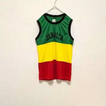 희귀 자메이카 JAMAICA 빅 로고 탱크톱 라스타 컬러 M