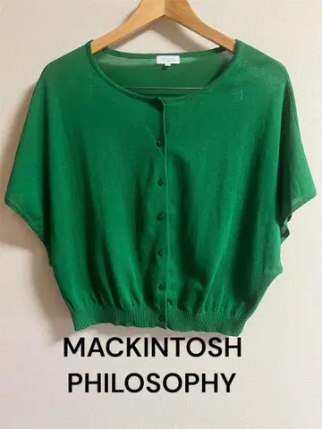 MACKINTOSH PHILOSOPHY 반팔 가디건 38 그린