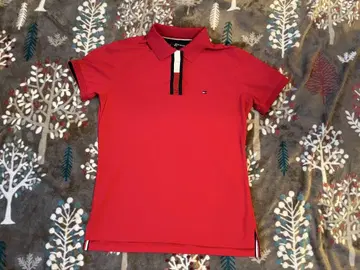 Tommy Hilfiger 골프용 피케 셔츠 L 사이즈 레드