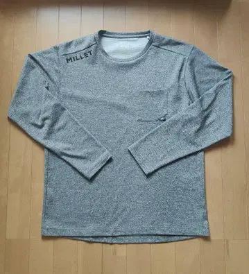 MILLET 밀레 그레이 긴팔 티셔츠 M 사이즈