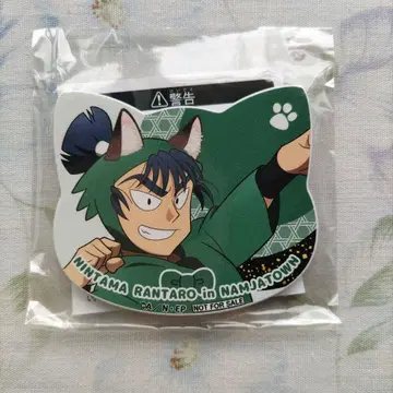 닌타마 란타로 난자타운 고양이 모양 마그넷 배지 쿠마 토메사부로