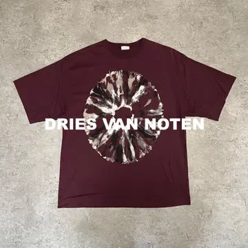 DRIES VAN NOTEN 19AW 타이 다이 티셔츠 버건디 M
