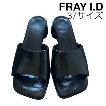 FRAY I.D 프레이라이드 실린더 힐 샌들 37 블랙