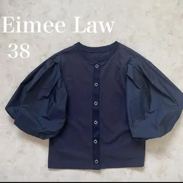 EimeeLaw 에이미로우 아우터 볼륨 소매 짙은 파란색 네이비