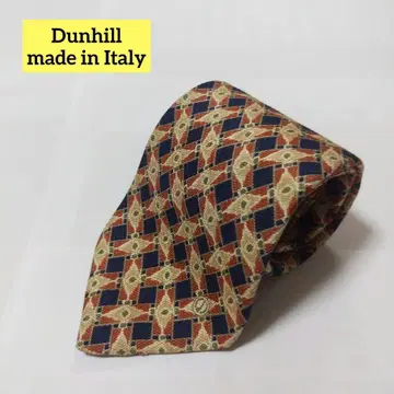 Dunhill 기하학 패턴 넥타이 이탈리아