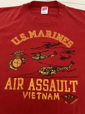 80년대 US MARINES SOFFE 티셔츠 USA 제작 베트남