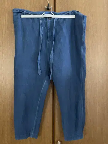 고쉬 요가 팬츠 (면 린넨, 인디고 염색)