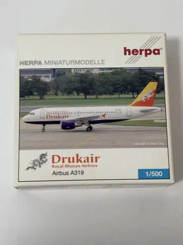 로얄 부탄 A319 herpa 1/500