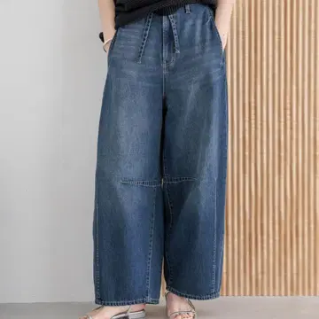 로리즈 팜 이지 배럴 데님 팬츠