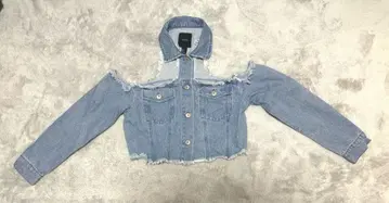FOREVER 21 데님 자켓 오픈 숄더