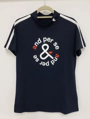 and per se 네이비 M 모크넥 반팔