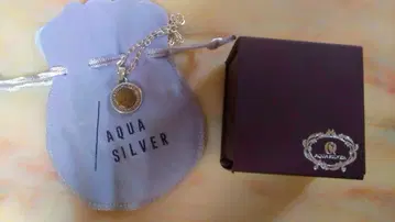 AQUA SILVER 코인 목걸이 행운