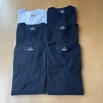 HANES BEEFY 티셔츠 헤인즈 비피 6장 화이트 블랙