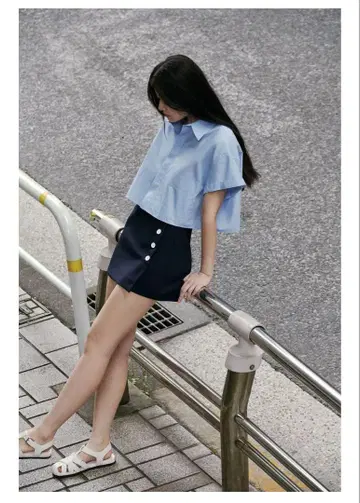 새 제품, 태그 부착 ZARA 하이 라이즈 스커트