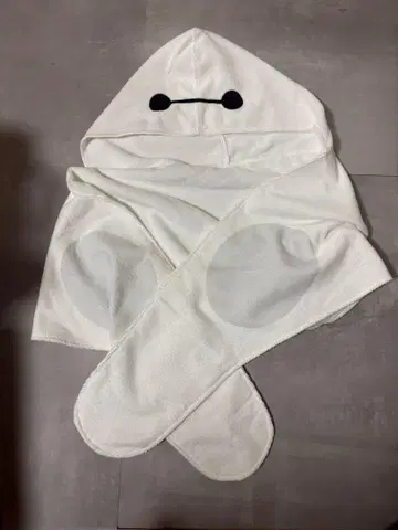베이맥스 랜덤 얼굴 모양 후드 타월