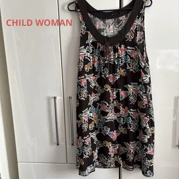 CHILD WOMAN 슬리브리스 튜닉, 미니 원피스