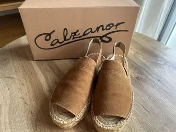 Calzanor 브라운 에스파드리유 샌들