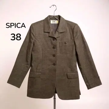 SPICA 스피카 컬러 재킷 아우터 브라운 캐주얼 울