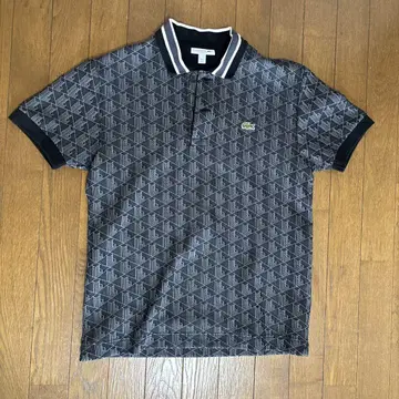 [즉시 완판] LACOSTE 모노그램 피케 셔츠 S 컨디션 최상
