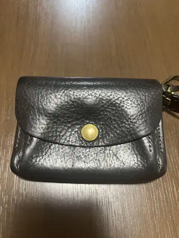 CINQ 블랙 가죽 코인 케이스