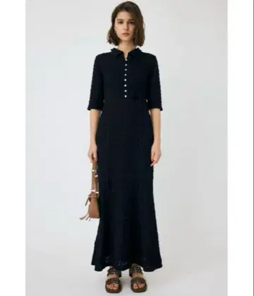 MOUSSY 머메이드 하프 슬리브 레이스 드레스 시착만 한 상품