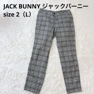 잭 버니 체크 패턴 팬츠 2 (L)