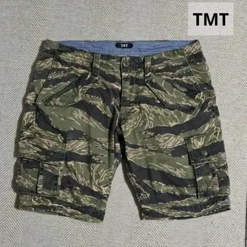 TMT 타이거 카모플라쥬 S 숏 팬츠 올 패턴 카고 하프 팬츠