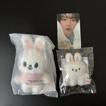 트레이딩 카드 포함 SKZOO 펜미 10cm 플러시 인형 마이크로 리빗