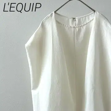 L'EQUIP 블라우스 노스 크루넥 심플 편안한 핏 얇은 소재