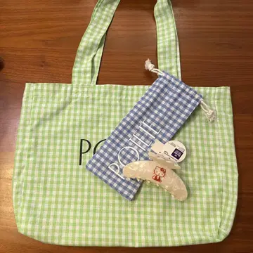 potete 포테테 키티 헤어 클립 토트백 키친