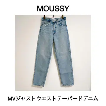 MOUSSY 마우지 MV 저스트 웨스트 테이퍼드 데님 블루